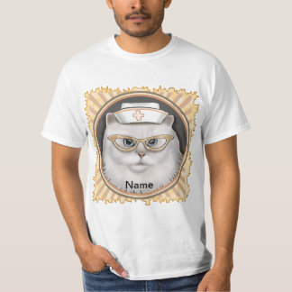 T-shirt infirmière de chat perse