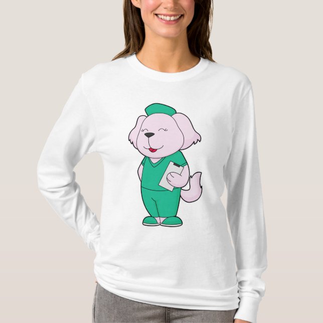 T-shirt Infirmière de chien (Devant)