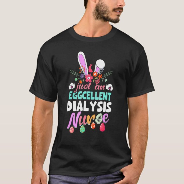 T-shirt Infirmière de dialyse Eggcellale Bunny Ears Medica (Devant)