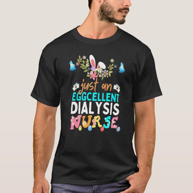 T-shirt Infirmière de dialyse Eggcellale Bunny Ears Medica (Devant)
