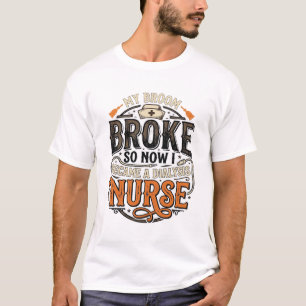 T-shirt Infirmière de dialyse Halloween Balai Cassa Concep