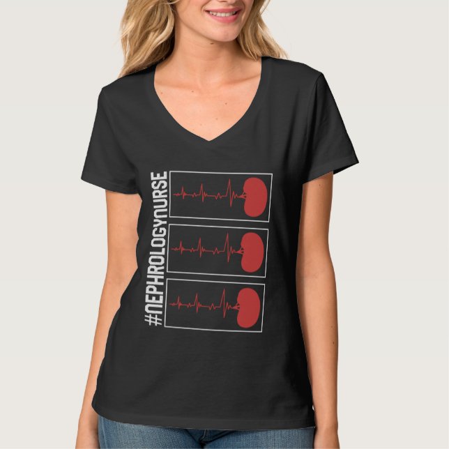 T-shirt Infirmière de dialyse Infirmière en néphrologie Ba (Devant)
