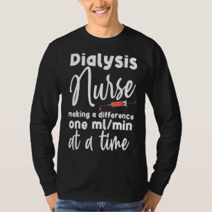 T-shirt Infirmière de dialyse pour technicien cœur néphrol