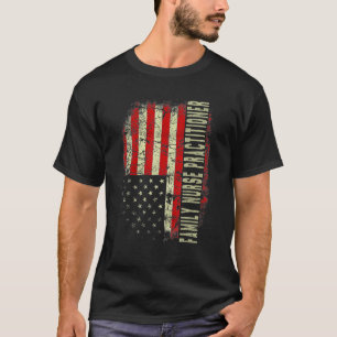T-shirt Infirmière de famille 4 juillet Drapeau américain
