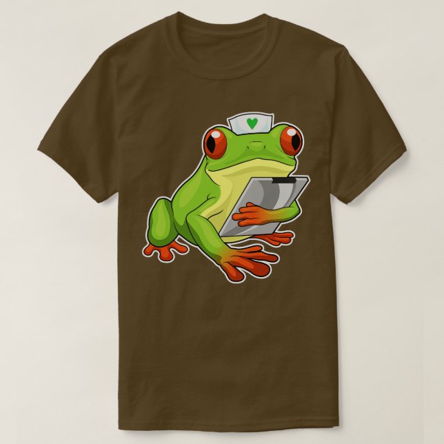 T-shirt Infirmière de grenouille (Design devant)