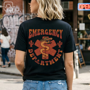 T-shirt Infirmière de la fête du département d'urgence de 