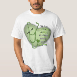 T-shirt Infirmière de la Force aérienne Green Heart
