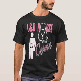 T-shirt Infirmière de la main-d'oeuvre et de la livraison
