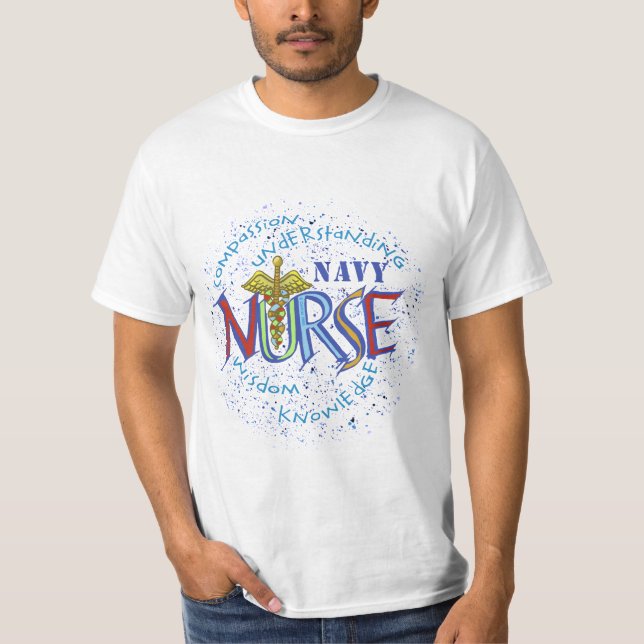 T-shirt Infirmière de la Marine Motto (Devant)