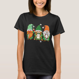 T-shirt Infirmière de la Saint-Patrick Gnome Stéthoscope T