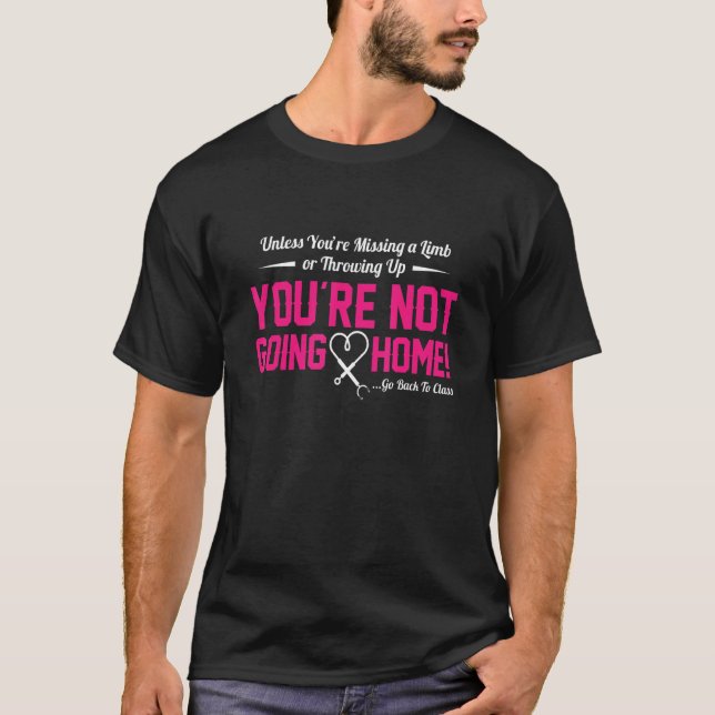 T-shirt Infirmière De L'École De L'Infirmière Retourner En (Devant)