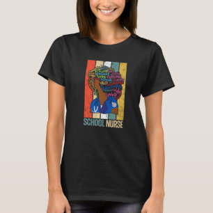 T-shirt Infirmière de l'école de mélanine africaine Mélani