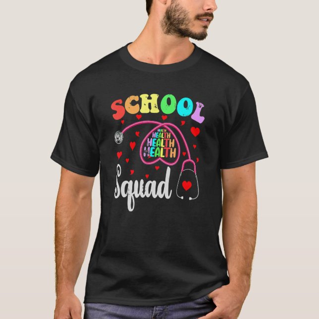 T-shirt Infirmière De L'École Primaire Retour À L'École So (Devant)