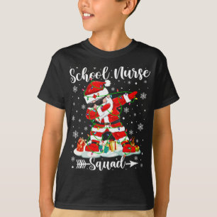 T-shirt Infirmière de l'école Squad Cute Infirmière Noël D