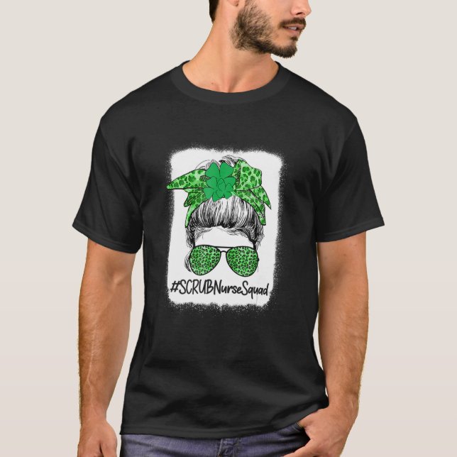 T-shirt Infirmière de l'équipe SCRUB Saint-Patrick Jour In (Devant)