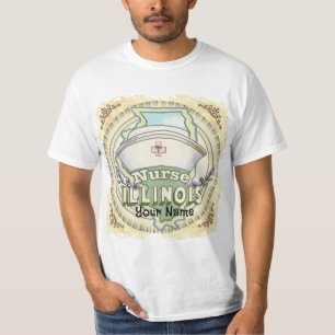 T-shirt Infirmière de l'Illinois