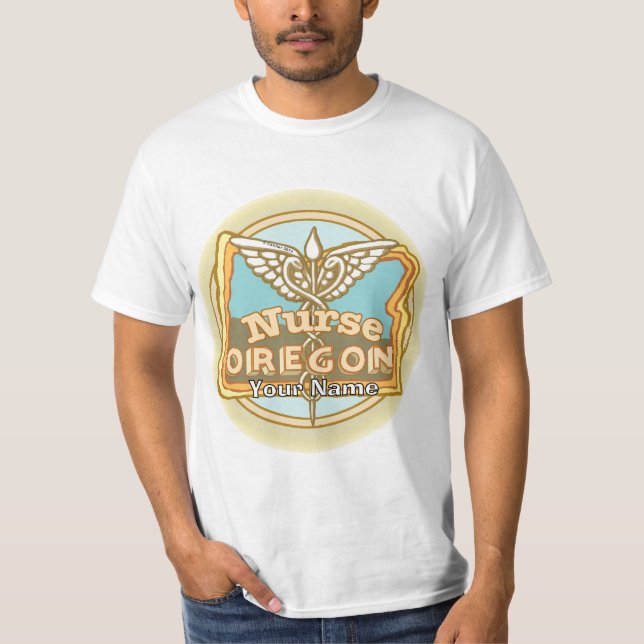 T-shirt Infirmière de l'Oregon Caduceus (Devant)