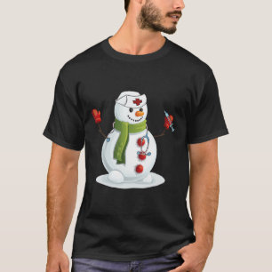 T-shirt Infirmière de Noël amusante Snow-Man Infirmière in
