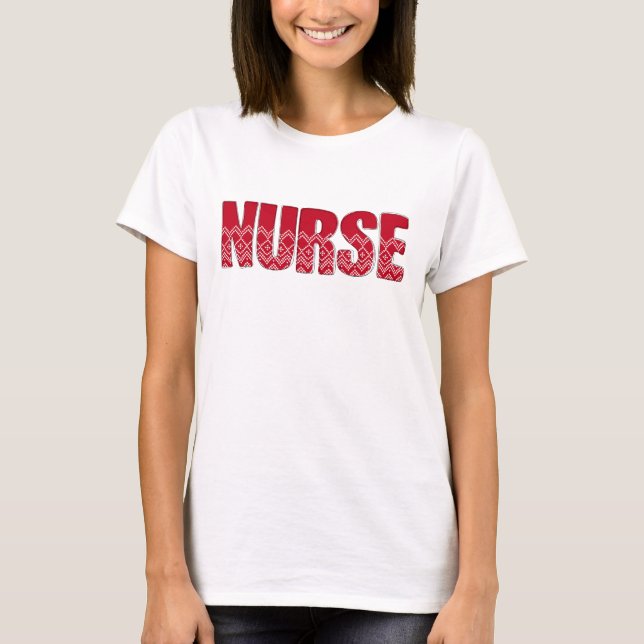 T-shirt Infirmière de Noël, École de soins infirmiers, Cad (Devant)