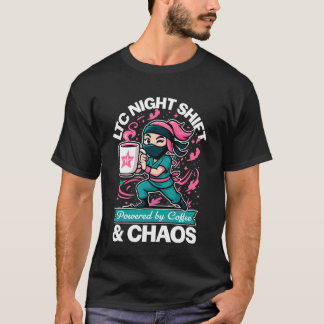 T-shirt Infirmière de nuit en soins de longue durée alimen