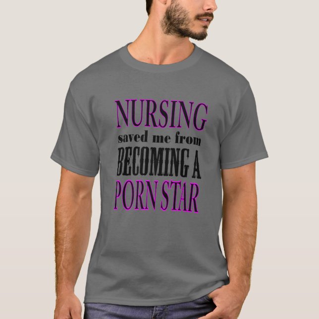 T-shirt Infirmière de nuit Funny Infirmière inscrite RN LP (Devant)