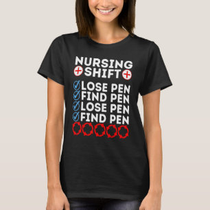 T-shirt Infirmière de nuit Jour Citation Semaine des infir
