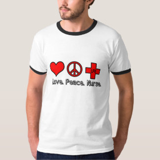 T-shirt Infirmière de paix d'amour, LPN