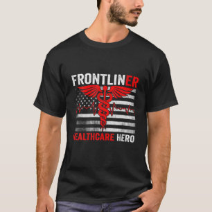 T-shirt Infirmière de première ligne Docteur Héros de prem