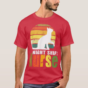 T-shirt infirmière de quart de nuit drôle infirmière dormi