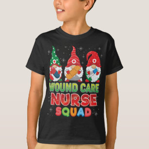 T-shirt Infirmière de soins de la blessure Squad Noël Gnom