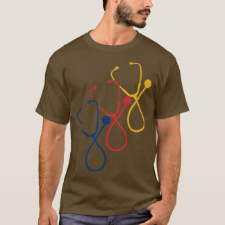T-shirt Infirmière de stéthoscope
