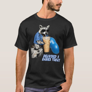 T-shirt Infirmière de travail et d'accouchement sauvage Ra