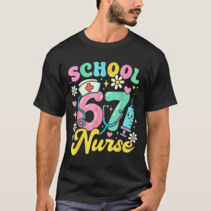 T-shirt Infirmière d'école drôle 67 Design de mème médical