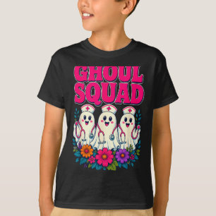 T-shirt Infirmière d'équipe de goule Halloween fantôme équ