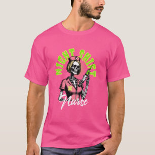 T-shirt Infirmière d'Halloween Chemise effrayante nuit Shi