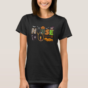 T-shirt Infirmière d'Halloween soignant un travailleur de