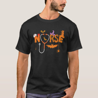 T-shirt Infirmière d'Halloween Soins Infirmière Mignonne T