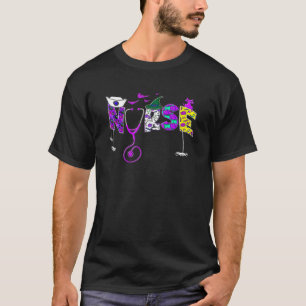 T-shirt Infirmière d'Halloween Soins infirmiers Cute Trava