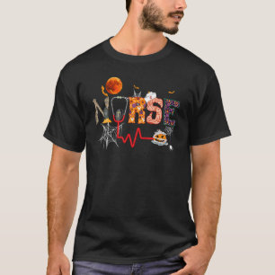 T-shirt Infirmière d'Halloween Soins infirmiers Cute Trava