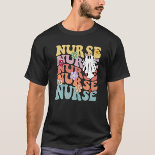 T-shirt Infirmière d'Halloween Soins Mignon Travailleur de