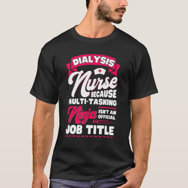 T-shirt Infirmière dialyse Accessoires Néphrologie Infirmi (Devant)