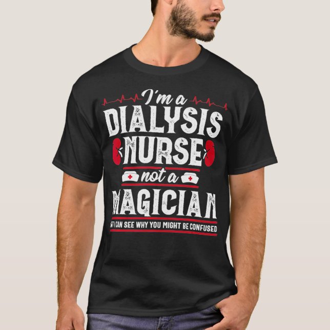 T-shirt Infirmière dialyse Funny Magicien Néphrologie Infi (Devant)