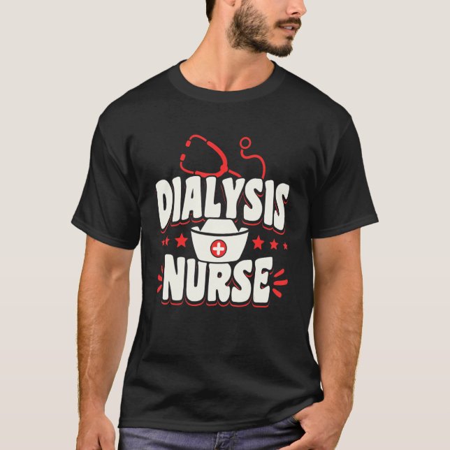 T-shirt Infirmière dialyse reins (Devant)