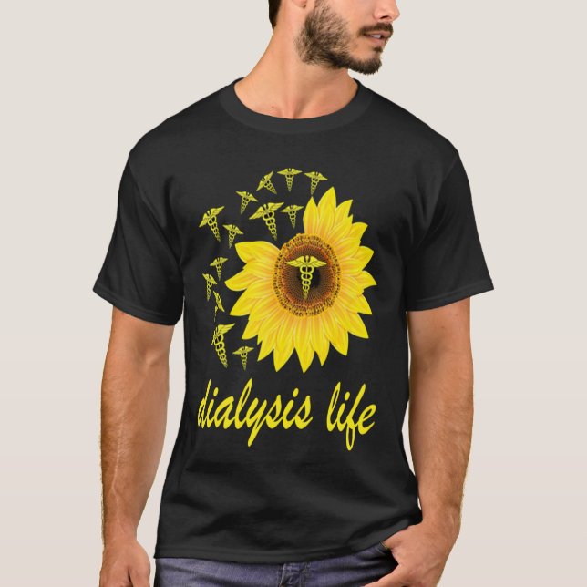 T-shirt Infirmière dialyse Soins aux patients Technicien e (Devant)