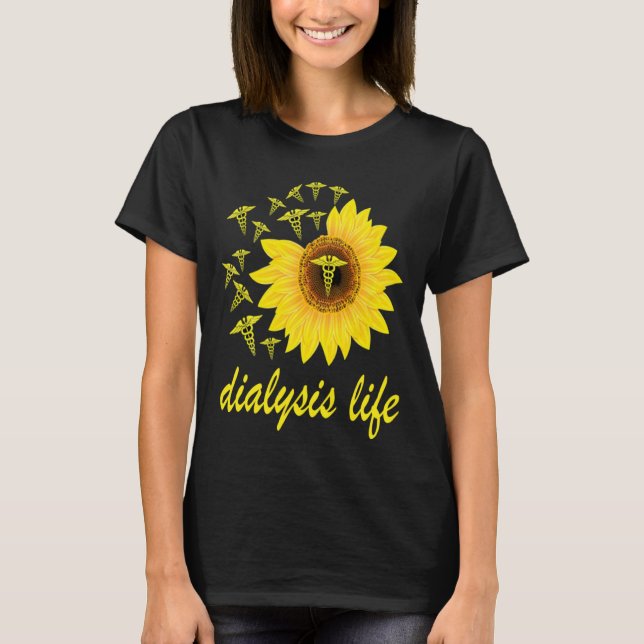 T-shirt Infirmière dialyse Soins aux patients Technicien e (Devant)