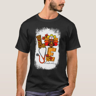 T-shirt Infirmière diplômée décolorée Vie Automne Action d