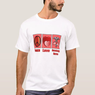 T-shirt Infirmière d'ONCOLOGIE d'amour de paix