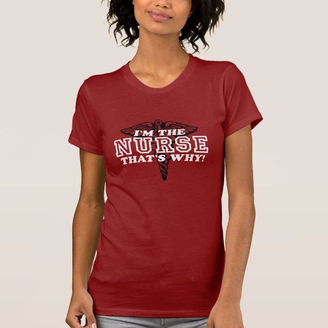 T-shirt Infirmière drôle (Devant)