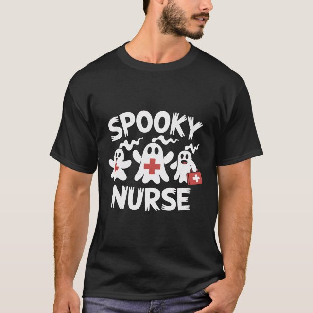 T-shirt Infirmière drôle Halloween (Devant)