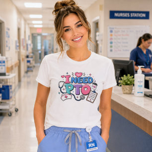 T-shirt Infirmière drôle j'ai besoin de congés payés